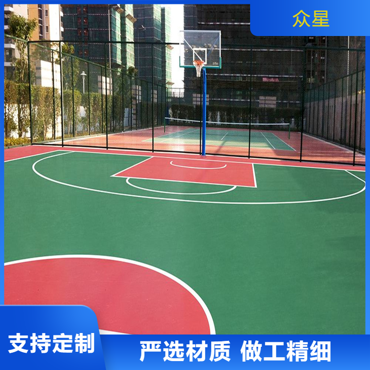 石嘴山市学校塑胶跑道篮球场硅PU - 推荐